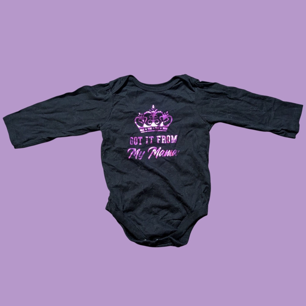 The Children's Place Black Baby Onesie